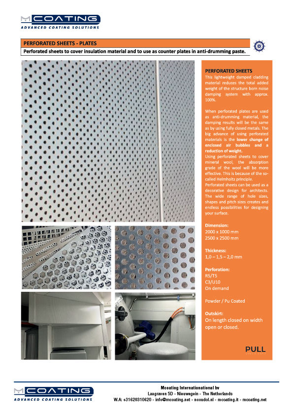 MCoating | PERFORATED SHEETS - PLATES