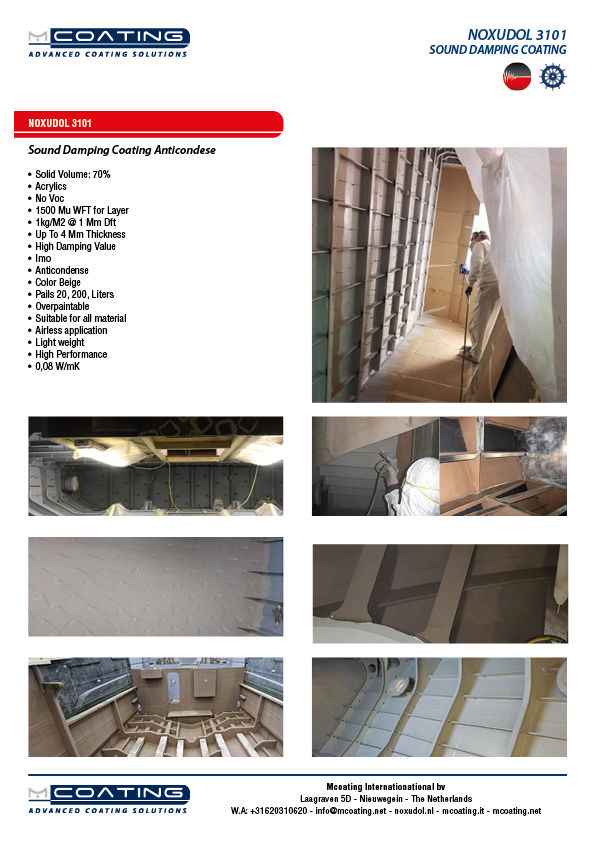MCoating | Noxudol 3101 sound damping coating anticondense